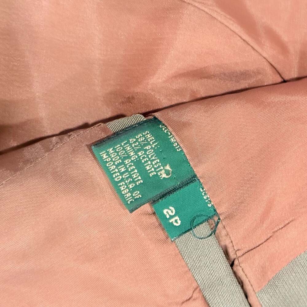 J.Crew Vintage Collarless Blazer Jacket, Size 2P - Picture 4 of 9